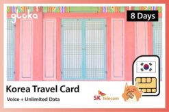 Korea travel card voice and data gloka, receive in Vietnam