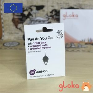 sim châu âu three uk 10GB