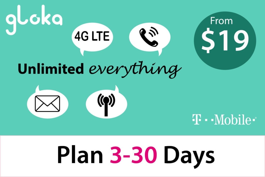 USA Travel SIM card T-mobile short term 3-30 days