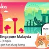 Sim du lịch Malaysia Singapore Gloka