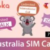 australia travel sim card telstra 7 days gloka