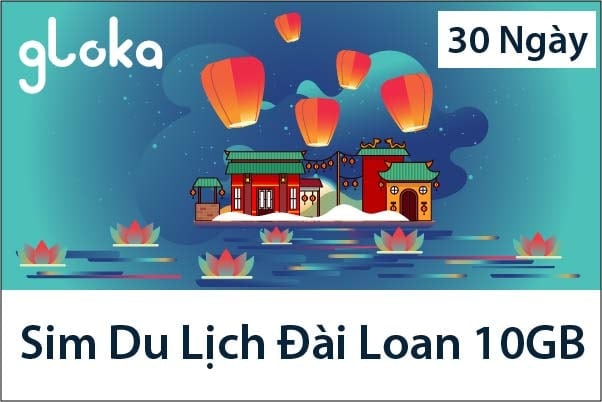 Sim Du Lịch Đài Loan 10GB 30 Ngày