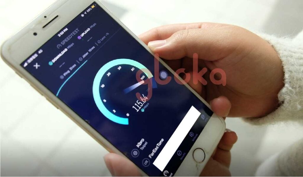 Chất lượng sóng sim Đài Loan Gloka Speedtest