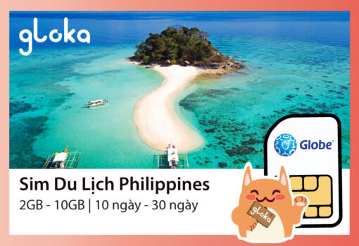 Sim du lịch Philippines Gloka