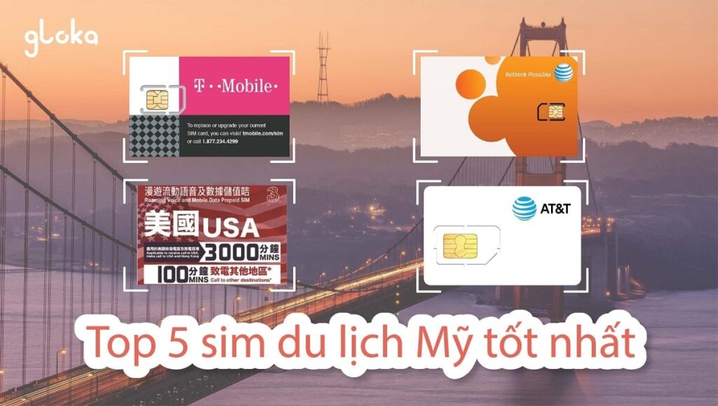 Top 5 sim du lịch Mỹ tốt nhất