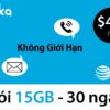 Sim du học Mỹ AT&T Gói $40/tháng