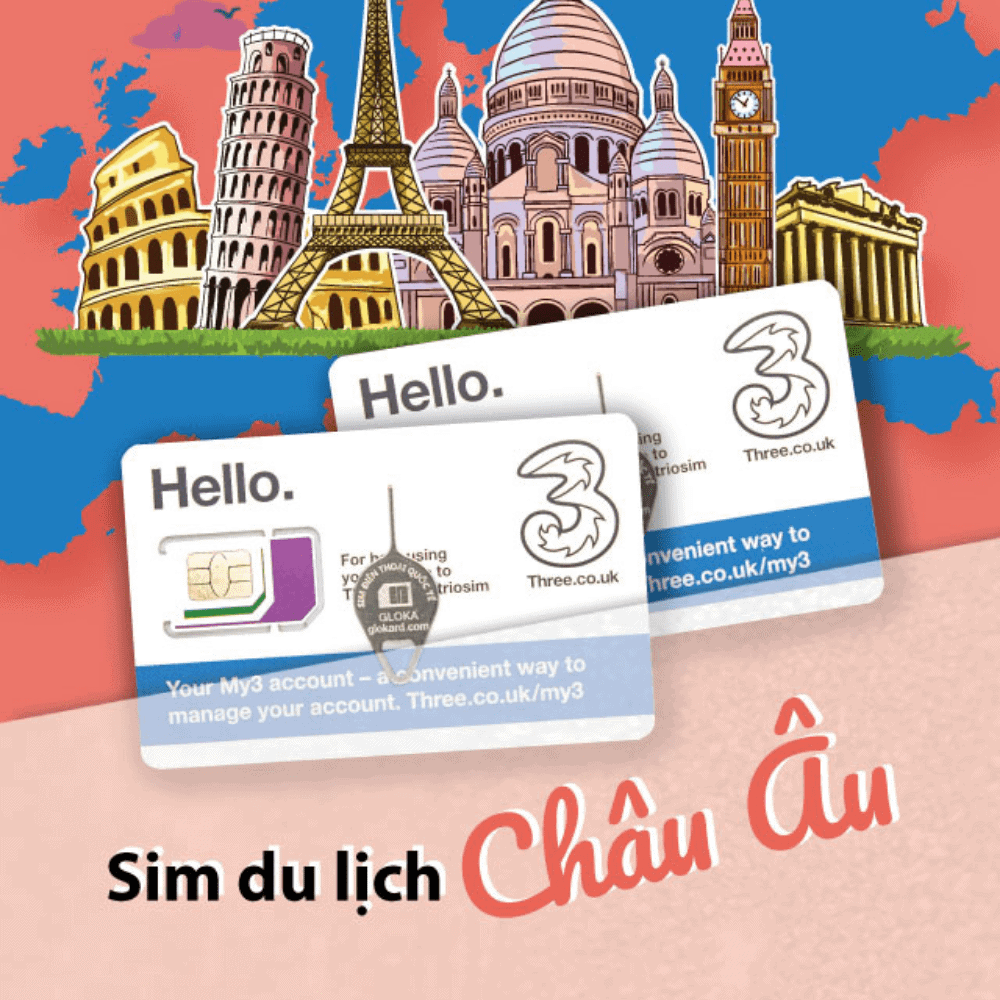 Sim du lịch châu Âu giá tốt