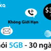 Sim du học Mỹ AT&T Gói $30