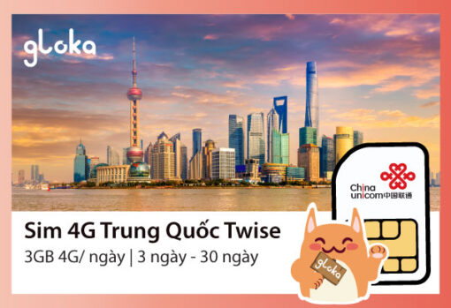 Sim 4G Trung Quoc China Unicom 3GB moi ngay